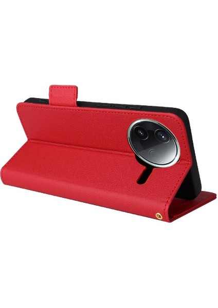 Xiaomi Poco F7 Pro 5g Için Flip Case Manyetik Yan Toka Pu Deri Kart (Yurt Dışından)