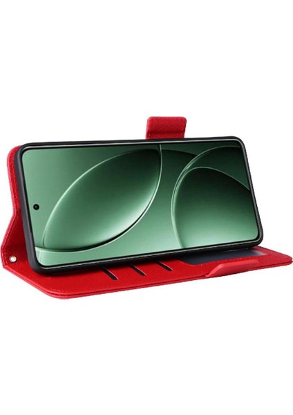 Xiaomi Poco F7 Pro 5g Için Flip Case Manyetik Yan Toka Pu Deri Kart (Yurt Dışından)