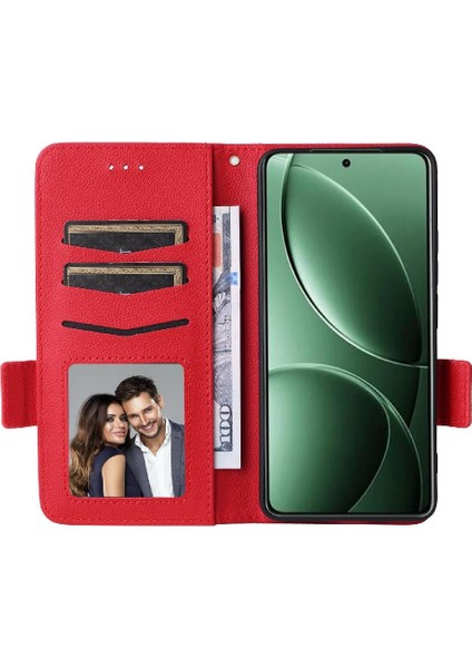 Xiaomi Poco F7 Pro 5g Için Flip Case Manyetik Yan Toka Pu Deri Kart (Yurt Dışından)