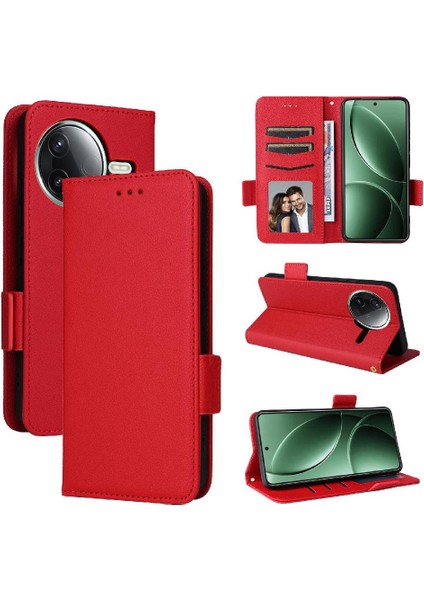 Xiaomi Poco F7 Pro 5g Için Flip Case Manyetik Yan Toka Pu Deri Kart (Yurt Dışından)