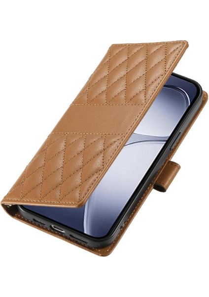 Xiaomi Poco F7 Pro Deri Kılıf Için Flip Case Çift Sapanlar Cüzdan Zarif (Yurt Dışından)