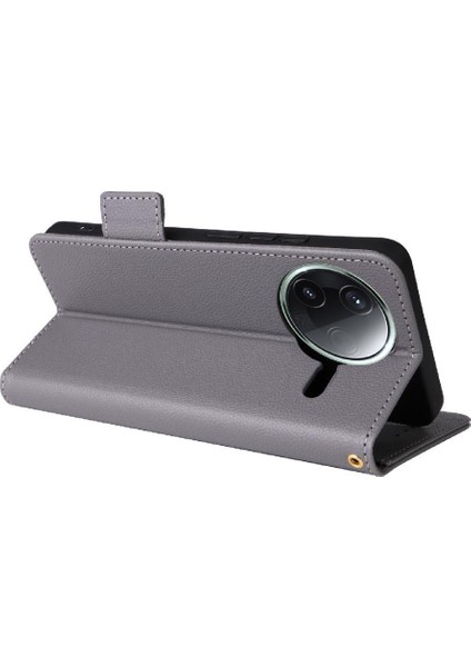 Xiaomi Poco F7 Pro 5g Için Flip Case Manyetik Yan Toka Pu Deri Kart (Yurt Dışından)