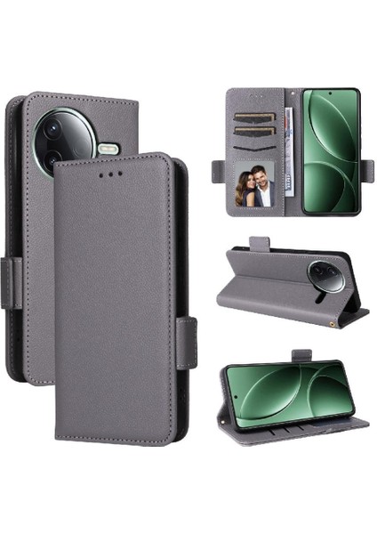 Xiaomi Poco F7 Pro 5g Için Flip Case Manyetik Yan Toka Pu Deri Kart (Yurt Dışından)
