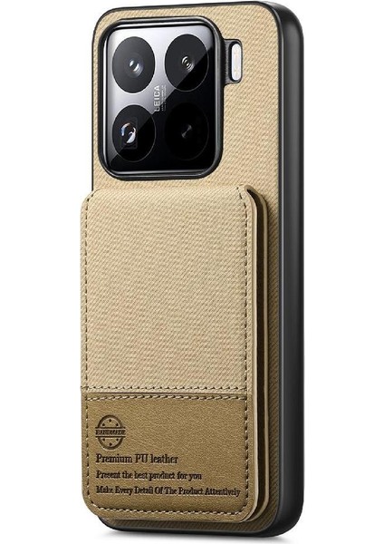 Xiaomi 15 Darbeye Dayanıklı Deri Çanta Cüzdan Rfıd Engelleme Için Flip Case (Yurt Dışından)