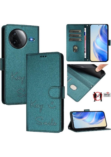 Xiaomi Poco F7 Pro 5g Için Kılıf Kapak Çevirin Kart Tutucu Cüzdan Pu Deri (Yurt Dışından)