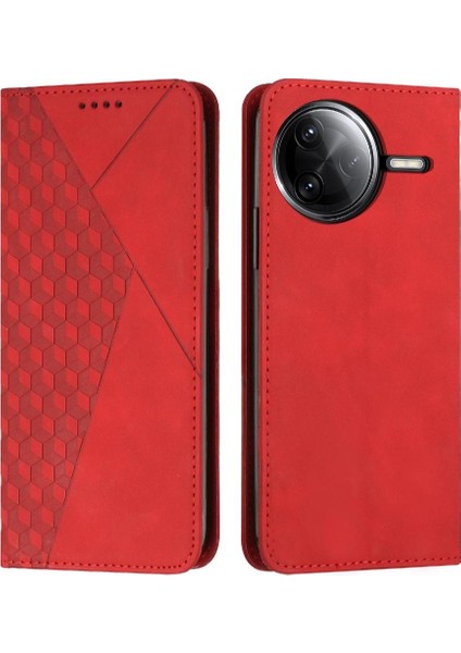 Xiaomi Poco F7 Ultra Pu Deri Kart Ekleme Cüzdan Için Flip Case (Yurt Dışından)