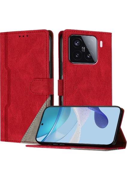 Xiaomi 15 Kart Yuvaları Için Kılıf Kapak Pu Deri Manyetik Kapatma Cüzdan (Yurt Dışından)