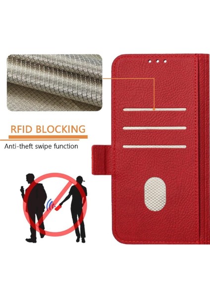 Kredi Kartı Yuvası Manyetik Cüzdan Pu Deri ile Xiaomi Poco C71 Için Kılıf (Yurt Dışından) indirimleri