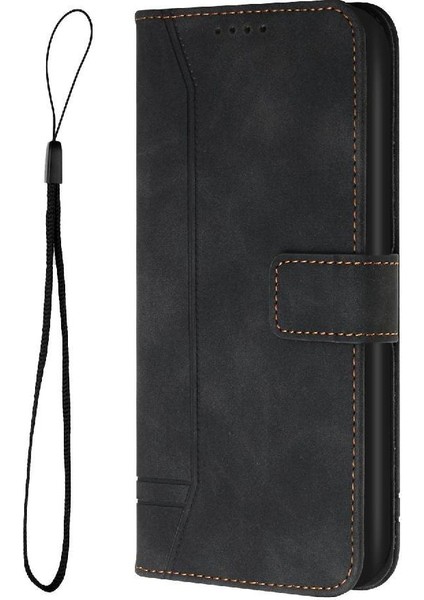 Xiaomi Poco C75 Flip Folio Cüzdan Manyetik Kapatma Kartı Pu Için Telefon Kılıfı (Yurt Dışından)