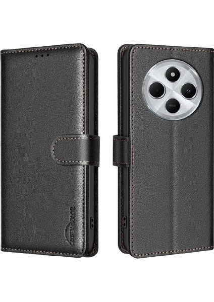 Xiaomi Poco C75 4g Pu Deri Manyetik Cüzdan Kart Tutucu Için Flip Case (Yurt Dışından)