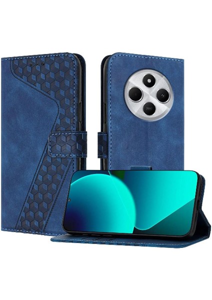Xiaomi Poco C75 Manyetik Flip Folio Cüzdan Kickstand Kart Için Telefon Kılıfı (Yurt Dışından)