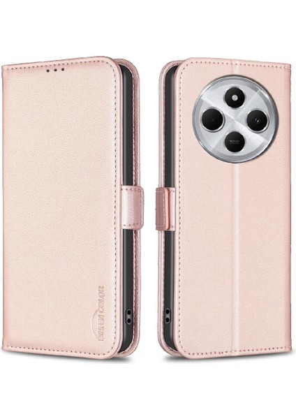 Xiaomi Poco C75 Kart Yuvaları Tutucu Kickstand Manyetik Tpu Pu Için Flip Case (Yurt Dışından)