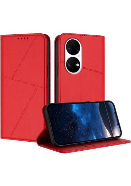 Huawei P50 Pro Darbeye Dayanıklı Kapak Anti-Parmak Izi Mat Doku Için Kılıf (Yurt Dışından)