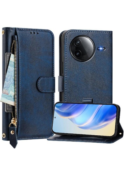 Xiaomi Poco F7 Pro 5g Için Flip Case Pu Deri Manyetik Kart Tutucu (Yurt Dışından)