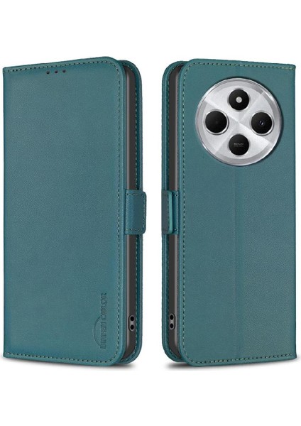 Xiaomi Poco C75 Kart Yuvaları Tutucu Kickstand Manyetik Tpu Pu Için Flip Case (Yurt Dışından)