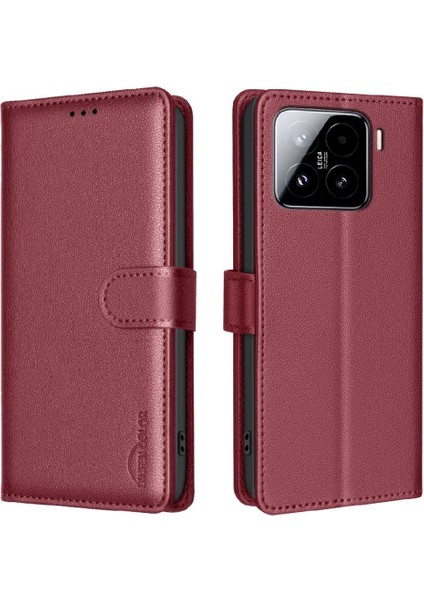 Xiaomi 15 Pu Deri Kart Tutucu Kickstand Cüzdan Manyetik Için Flip Case (Yurt Dışından) indirimleri