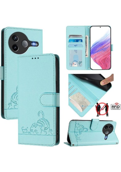 Xiaomi Poco F7 Pro 5g Kart Yuvası Tutucu Için Kickstand Kedi Rfıd Cüzdan (Yurt Dışından)