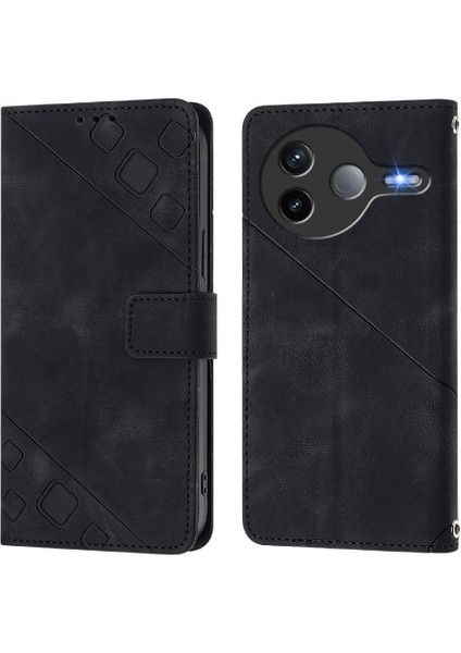 Xiaomi Poco F7 Pro 5g Için Kılıf Manyetik Deri Kart Tutucu Cüzdan Çevirin (Yurt Dışından)