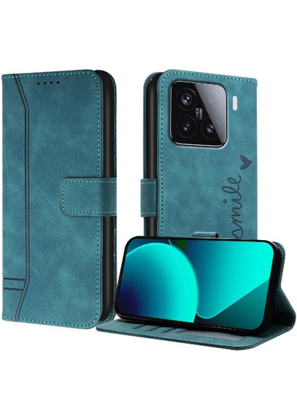 Xiaomi 15 Pu Deri Manyetik Kapatma El Kayışı Kart Yuvaları Için Telefon Kılıfı (Yurt Dışından)