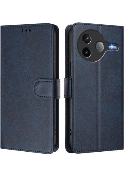Xiaomi Poco F7 Pro 5g Manyetik Kapatma Cüzdan Için Klasik Tarzı Flip Case (Yurt Dışından)