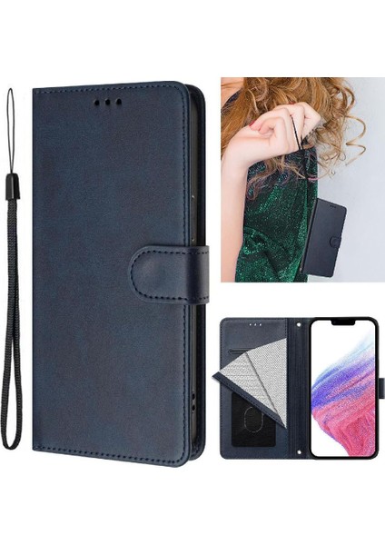 Xiaomi Poco F7 Pro 5g Manyetik Kapatma Cüzdan Için Klasik Tarzı Flip Case (Yurt Dışından)