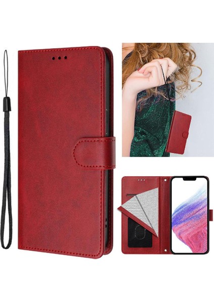 Xiaomi Poco F7 Pro 5g Manyetik Kapatma Cüzdan Için Klasik Tarzı Flip Case (Yurt Dışından)