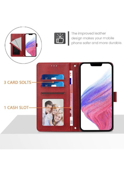 Xiaomi Poco F7 Pro 5g Manyetik Kapatma Cüzdan Için Klasik Tarzı Flip Case (Yurt Dışından)