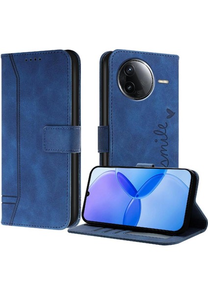Xiaomi Poco F7 Pro Manyetik Kapatma Kart Yuvaları Için Telefon Kılıfı Kapak Pu (Yurt Dışından)