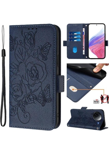 Xiaomi Poco F7 Pro 5g Için Kredi Kartı Yuvası Manyetik Cüzdan Pu (Yurt Dışından)