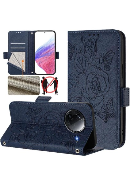 Xiaomi Poco F7 Pro 5g Için Kredi Kartı Yuvası Manyetik Cüzdan Pu (Yurt Dışından)