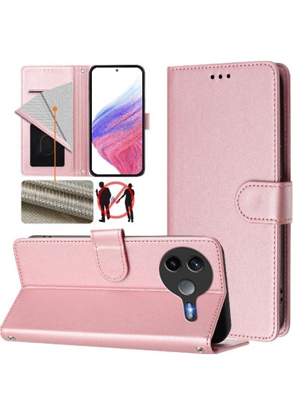 Xiaomi Poco F7 Pro 5g Manyetik Kapatma Cüzdan Için Klasik Tarzı Flip Case (Yurt Dışından)