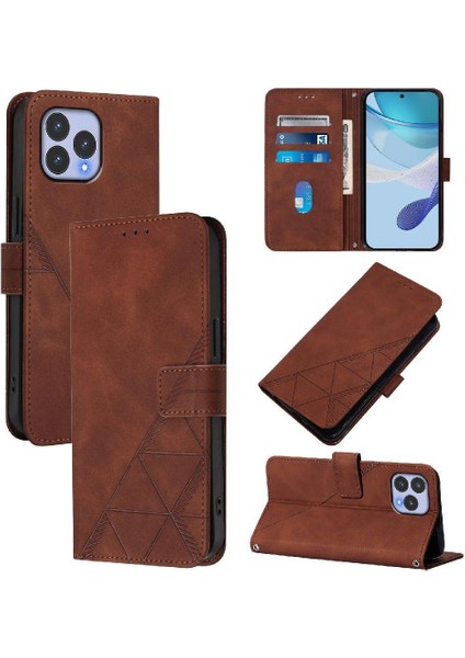 Wiko T60 Pu Deri Cüzdan Kapak Flip Folio Kitap Koruyucu Kart (Yurt Dışından)