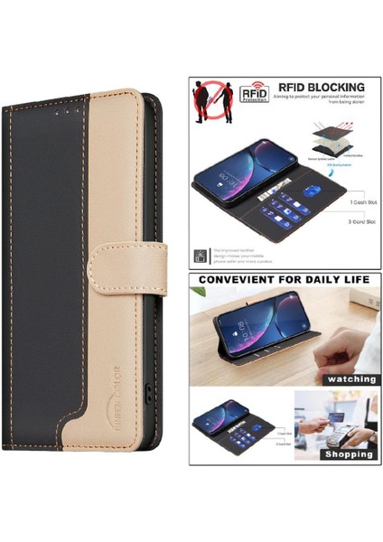 Xiaomi Poco C75 4g Kart Yuvaları Için Flip Case Tutucu Flip Folio Rfıd Tpu (Yurt Dışından)