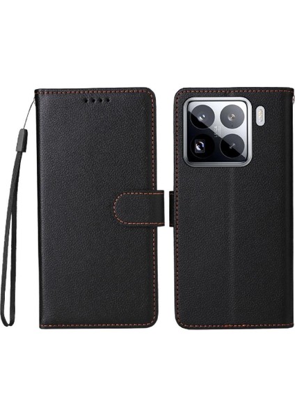 Xiaomi 15 Cüzdan Kablosuz Şarj Manyetik Araç Montaj Crad Için Flip Case (Yurt Dışından)