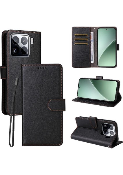 Xiaomi 15 Cüzdan Kablosuz Şarj Manyetik Araç Montaj Crad Için Flip Case (Yurt Dışından) modelleri