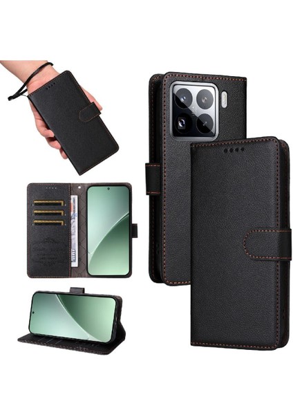 Xiaomi 15 Cüzdan Kablosuz Şarj Manyetik Araç Montaj Crad Için Flip Case (Yurt Dışından) fırsatları