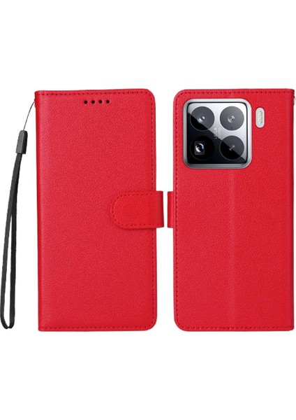 Xiaomi 15 Cüzdan Kablosuz Şarj Manyetik Araç Montaj Crad Için Flip Case (Yurt Dışından)