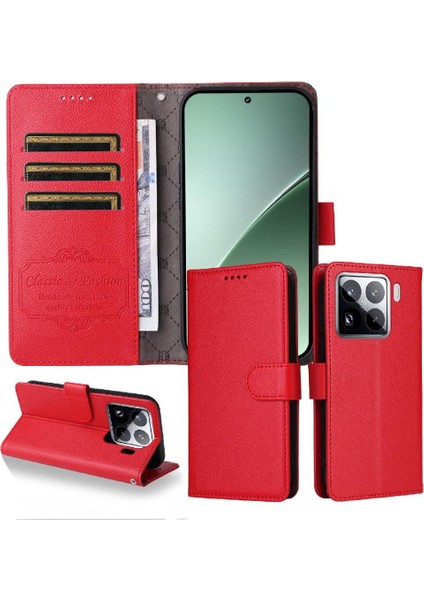 Xiaomi 15 Cüzdan Kablosuz Şarj Manyetik Araç Montaj Crad Için Flip Case (Yurt Dışından) fırsatları
