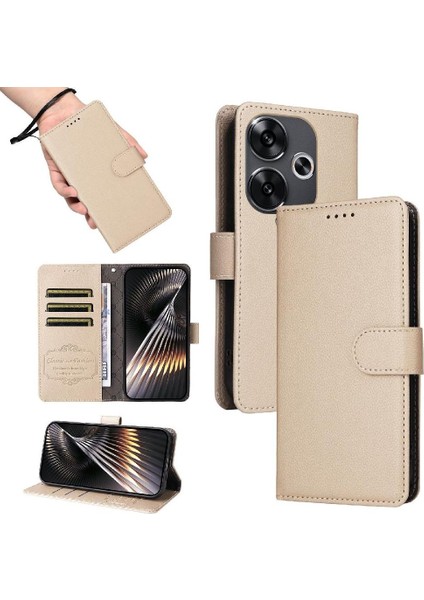 Xiaomi Poco F6 Crad Yuvası Cüzdan Kablosuz Şarj Manyetik Için Flip Case (Yurt Dışından) fiyatları