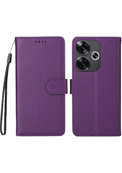 Xiaomi Poco F6 Crad Yuvası Cüzdan Kablosuz Şarj Manyetik Için Flip Case (Yurt Dışından)