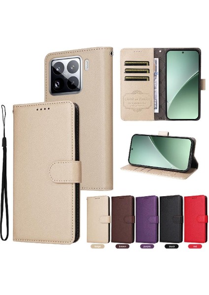 Xiaomi 15 Cüzdan Kablosuz Şarj Manyetik Araç Montaj Crad Için Flip Case (Yurt Dışından) fırsatları