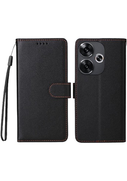 Xiaomi Poco F6 Crad Yuvası Cüzdan Kablosuz Şarj Manyetik Için Flip Case (Yurt Dışından)