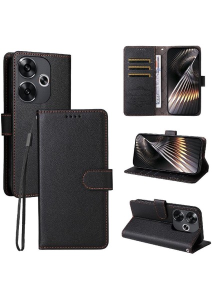 Xiaomi Poco F6 Crad Yuvası Cüzdan Kablosuz Şarj Manyetik Için Flip Case (Yurt Dışından) modelleri