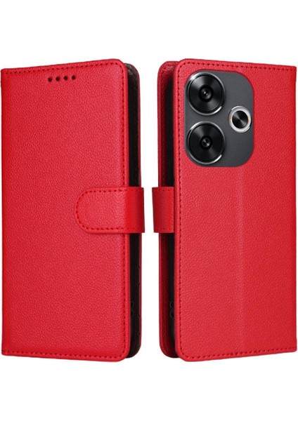 Xiaomi Poco F6 Crad Yuvası Cüzdan Kablosuz Şarj Manyetik Için Flip Case (Yurt Dışından) modelleri