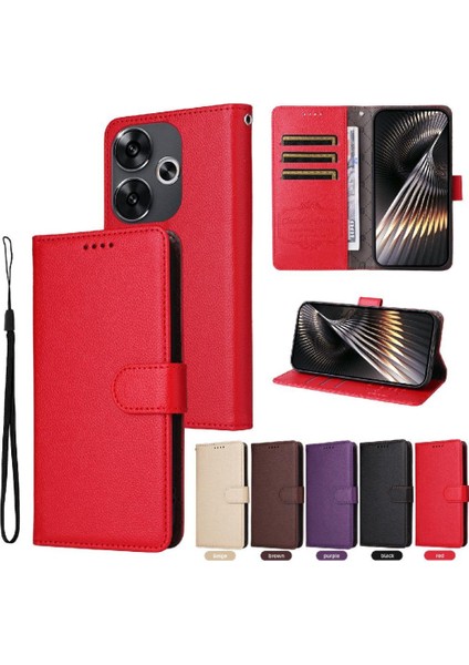 Xiaomi Poco F6 Crad Yuvası Cüzdan Kablosuz Şarj Manyetik Için Flip Case (Yurt Dışından) indirimleri