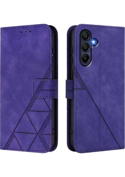 Samsung Galaxy A17 Için Kılıf Cüzdan Kapak Çevirin Folio Kitap Koruyucu Pu (Yurt Dışından)