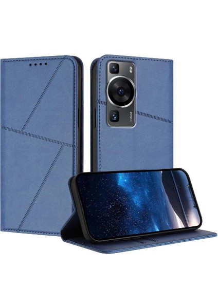 Kart Yuvaları ve Kickstand Mat ile Huawei P60 Darbeye Dayanıklı Kapak Için Kılıf (Yurt Dışından)