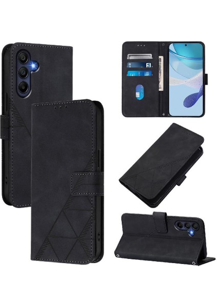 Samsung Galaxy A17 Için Kılıf Cüzdan Kapak Çevirin Folio Kitap Koruyucu Pu (Yurt Dışından)