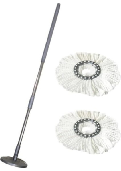 Tüm Kovalar Için Uyumlu Temizlik Mopu Yedek Sap, 2'li Paket