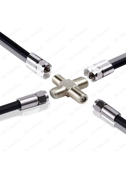 4 Yollu F Tipi Dişi Çoklayıcı Uydu Kablosu Dağıtıcı Konnektör fiyatları